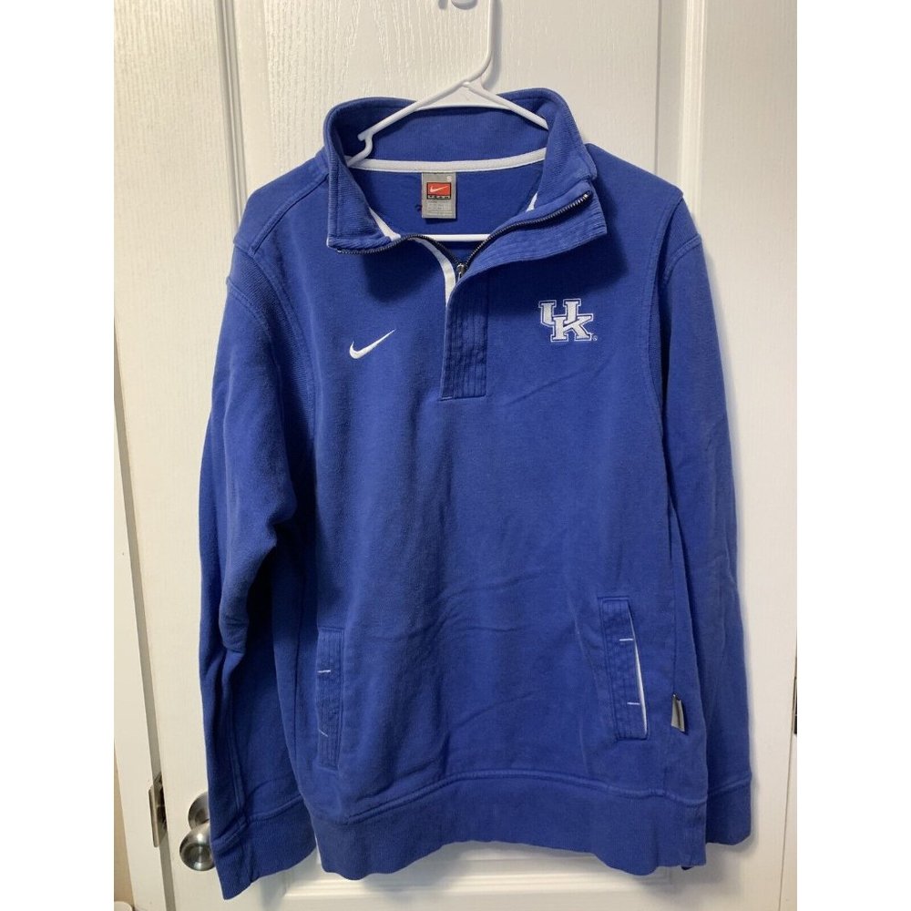 Vintage Nike Team Kentucky Wildcats 1/4 Zip Sweatshirt Men's Sz Small